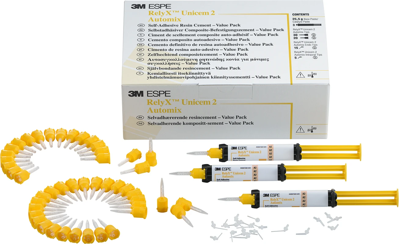 RelyX™ Unicem 2 Automix Value Pack 3 x 8,5 g Automix-Spritze transluzent, Zubehör