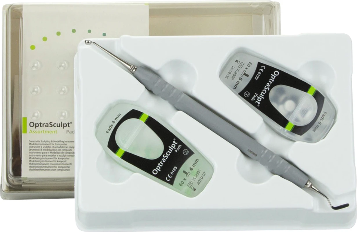 OptraSculpt® Pad Assortment 2 OptraSculpt Pad (4 mm/60, 6 mm/60), 1 Instrument