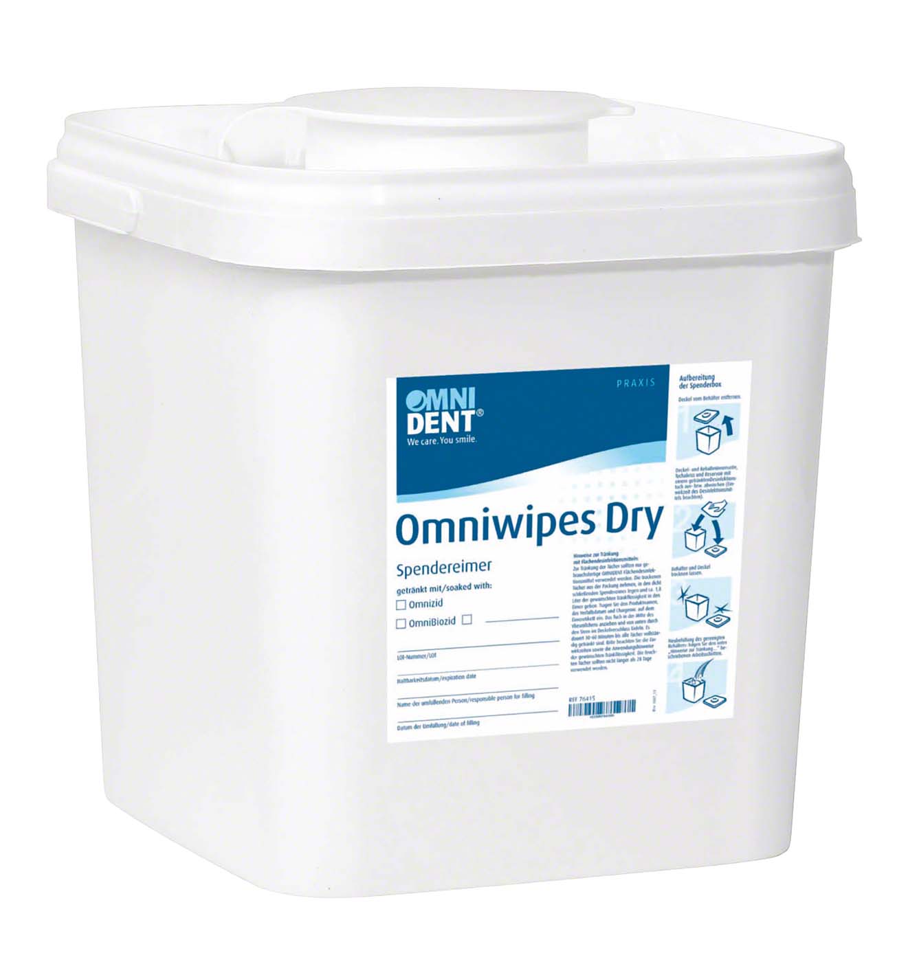 Omniwipes Dry Spendereimer leer OMNIDENT