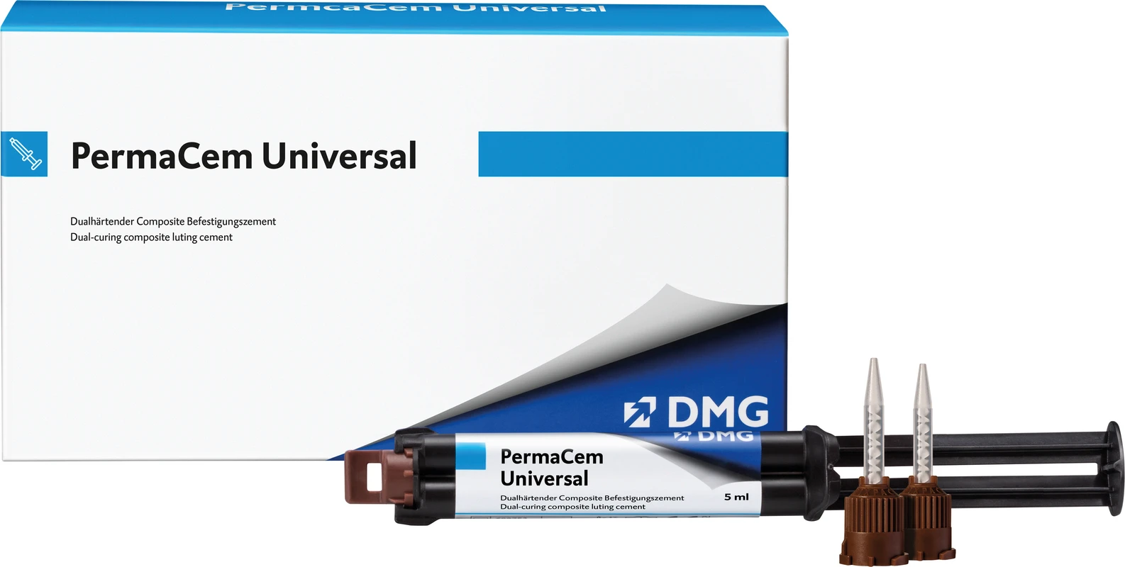 PermaCem Universal Packung 9 g Smartmix-Spritze transparent, 10 Smartmix-Tips Short