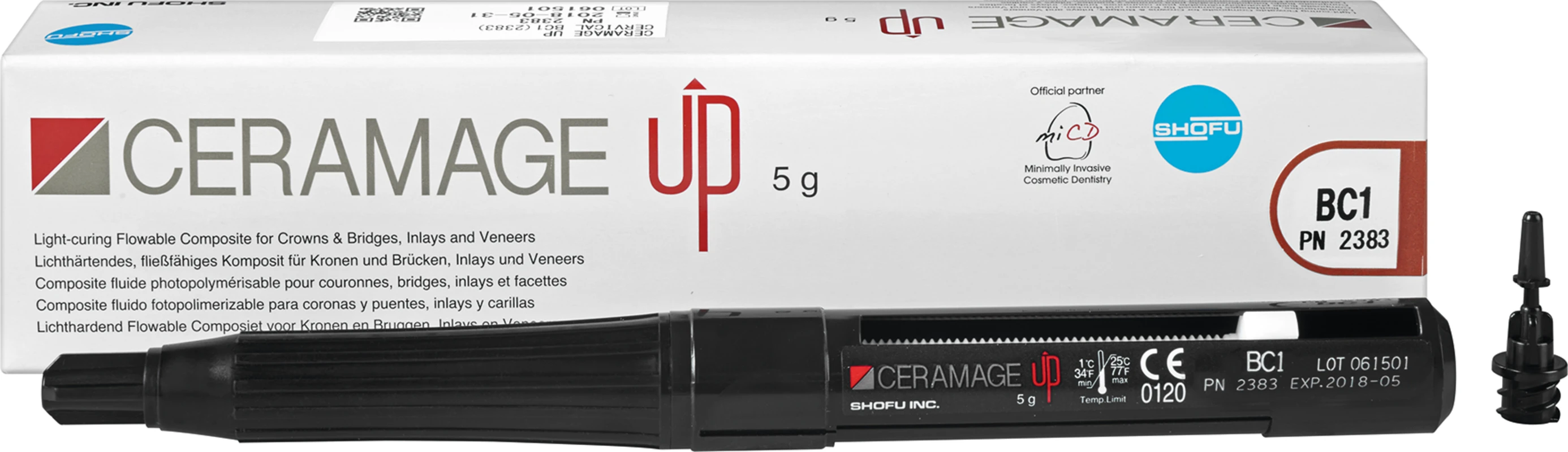 CERAMAGE UP Spritze 5 g Komposit Halsmasse BC1 CERAMAGE UP SHOFU