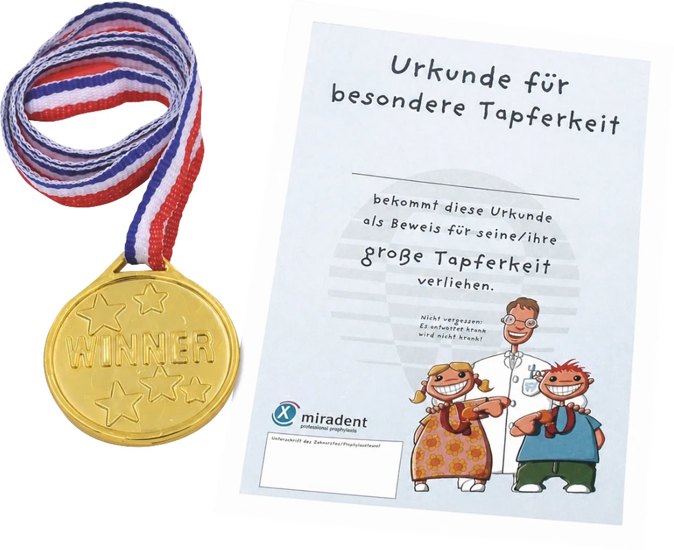 Miratoi Nr. 21 PLUS Medaillenset Packung 50 Medaillen Ø 3,6 cm mit Urkunde