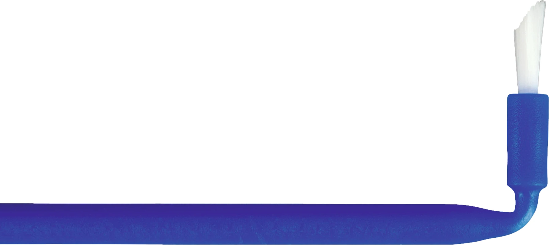 MIRABRUSH® Packung 100 Stück blau, 11 cm, flach