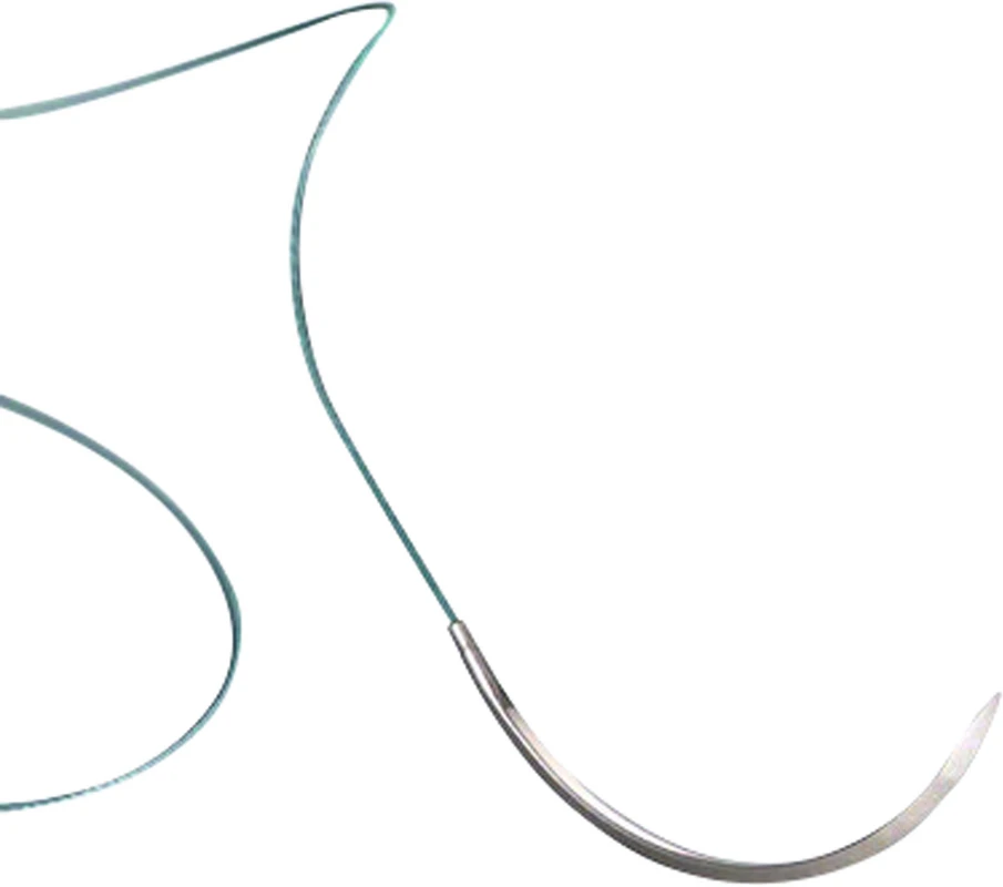 Dagrofil® Packung 12 Stück grün, 45 cm, DS19, 3/8 Kreis, schneidend, 19 mm, USP 3/0