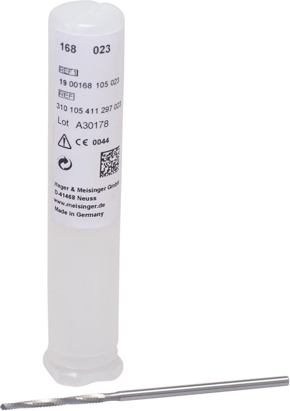 Chirurgie Fräser 168 Packung 2 Stück HPL, Figur 411, 22 mm, ISO 023 Chirurgie Fräser 168 Hager & Meisinger