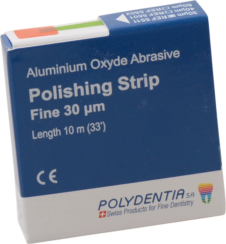 Abrasive Polishing Strip Rolle 10 m Stück in Spender grün, 30 µm
