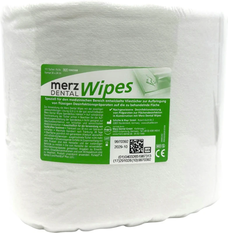 Merz Dental Wipes Rolle 111 Stück 30 x 24 cm, XXL