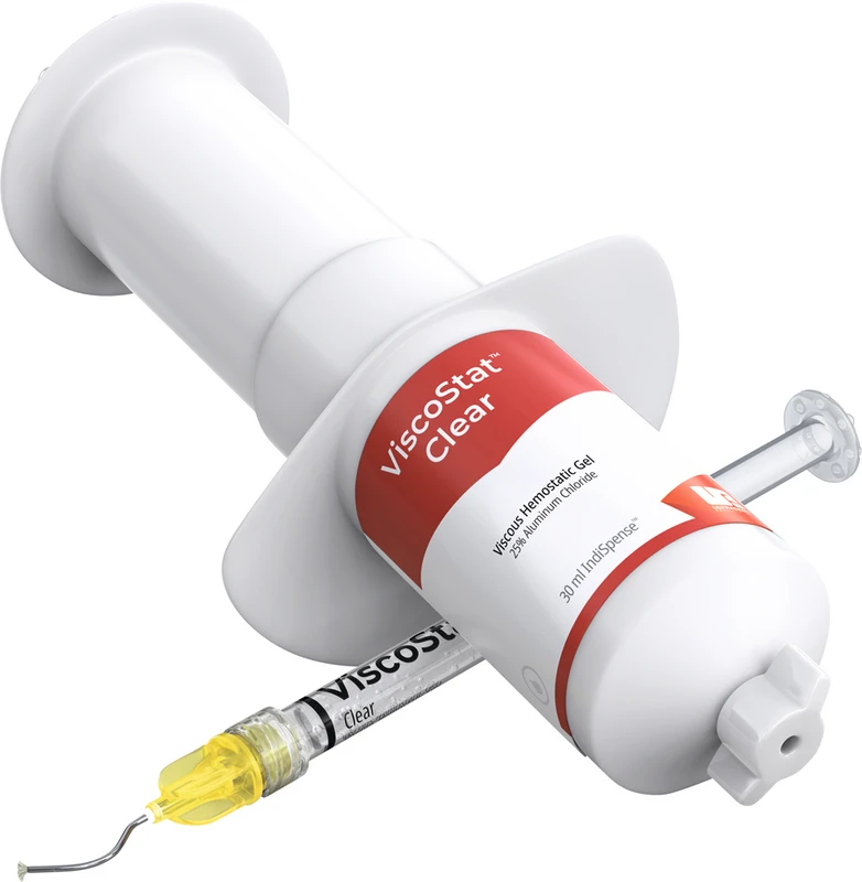 ViscoStat™ Clear Kit 30 ml IndiSpense-Spritze, 20 Metal Dento-Infusor Tips, 20 x 1,2 ml Leerspritze