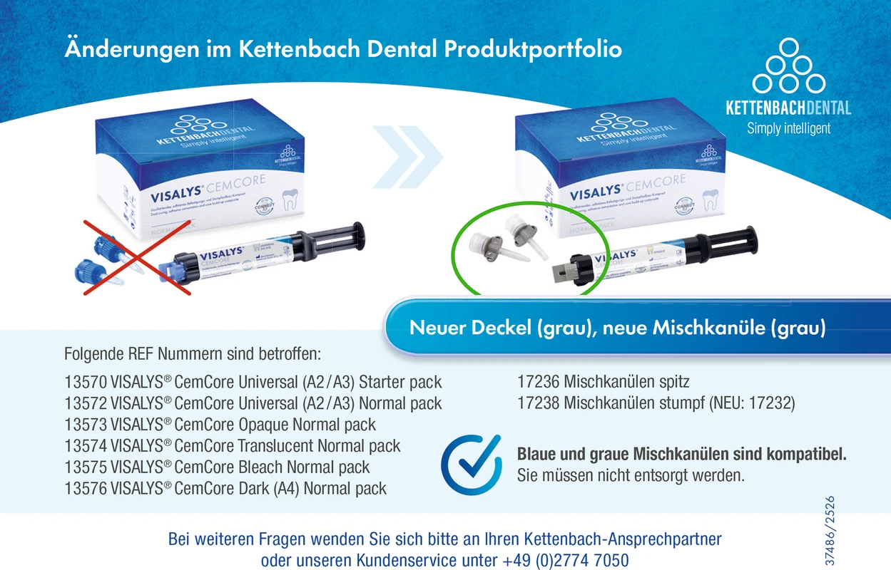Visalys® CemCore Normal pack universal (A2/A3)