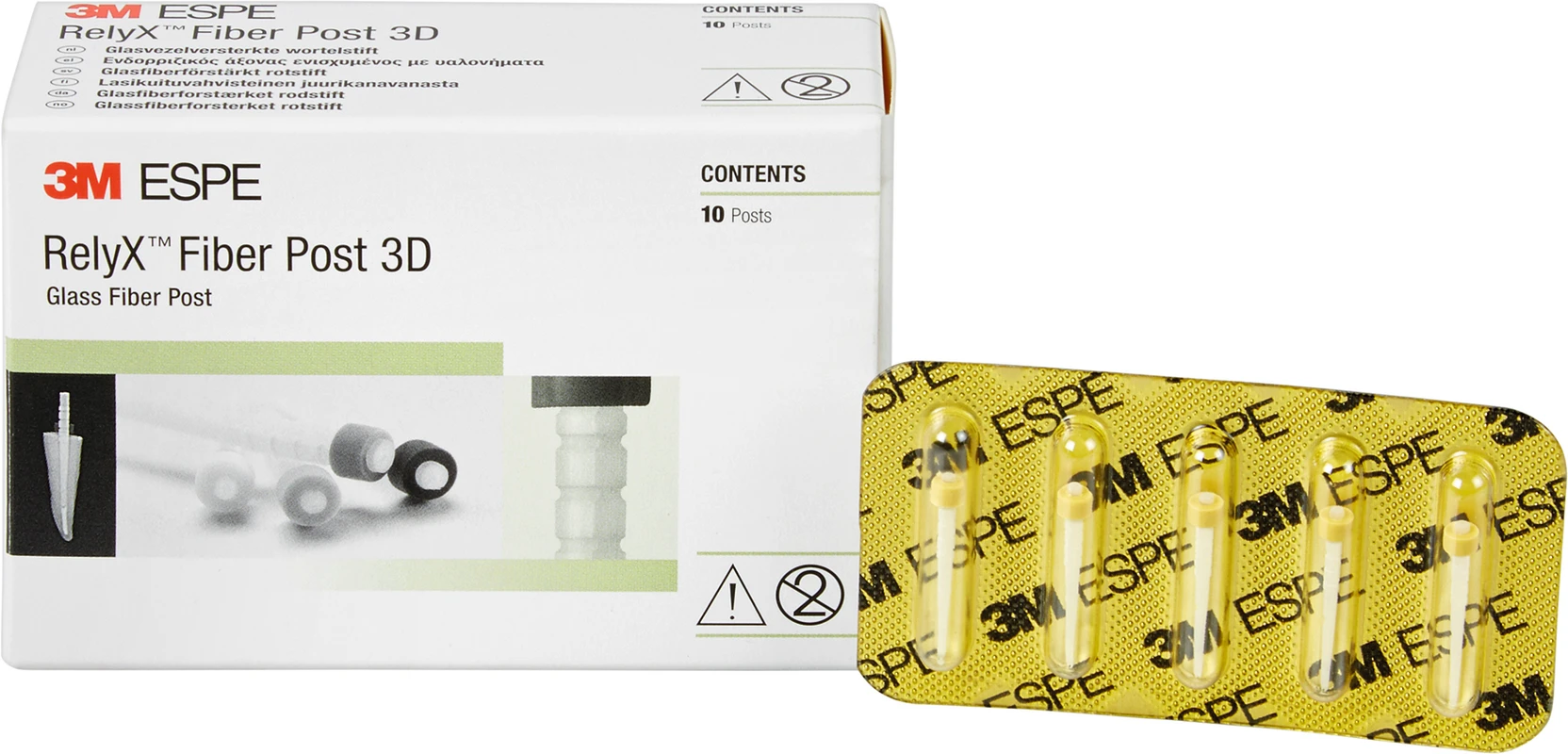 RelyX™ Fiber Post 3D Packung 10 Stück Größe 1 Ø 1,3 mm