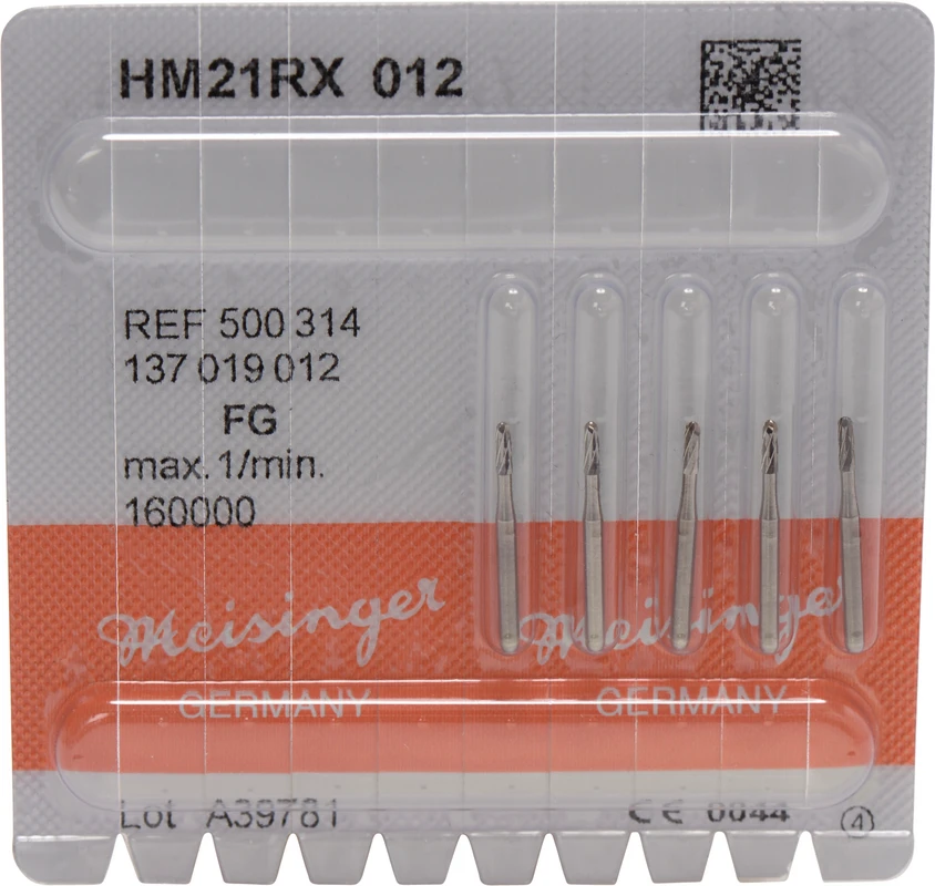 Kronentrenner HM 21RX Packung 5 Stück Kreuzverzahnung, FG, Figur 137, 4,1 mm, ISO 012