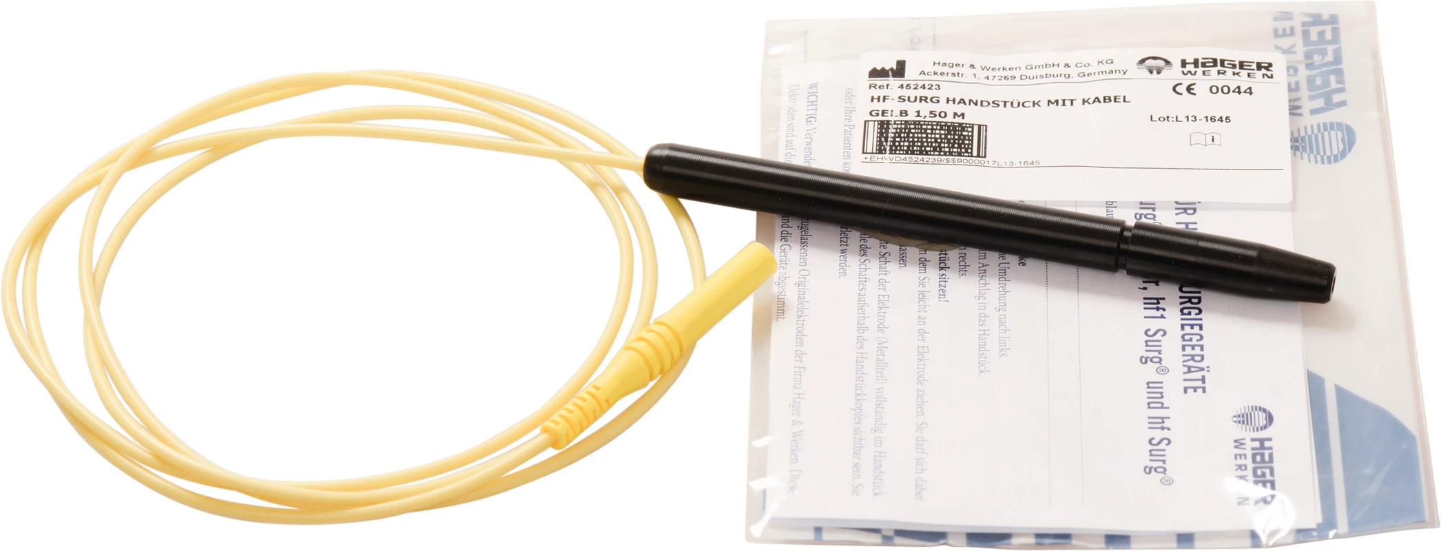 hf Surg® Handstückkabel Stück 1,5 m gelb