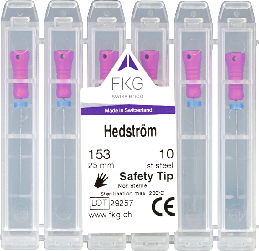 Hedstroemfeile Standard SMG Packung 6 Stück 25 mm ISO 010