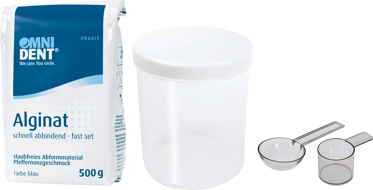 Alginat Beutel 500 g Pfefferminz, blau Alginat OMNIDENT