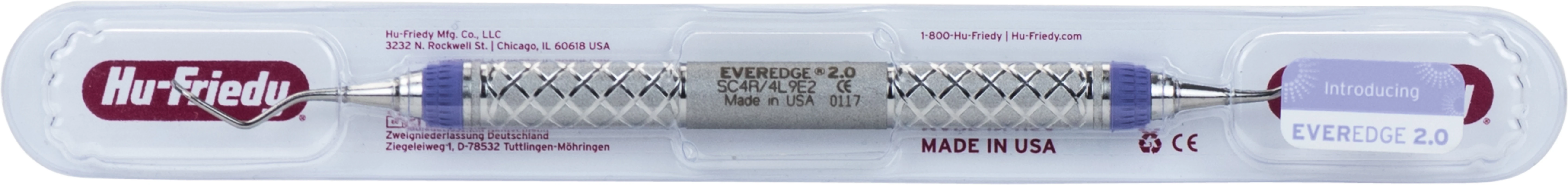 Küretten Columbia EverEdge™ 2.0 Stück Figur 4R/4L, Griff #9