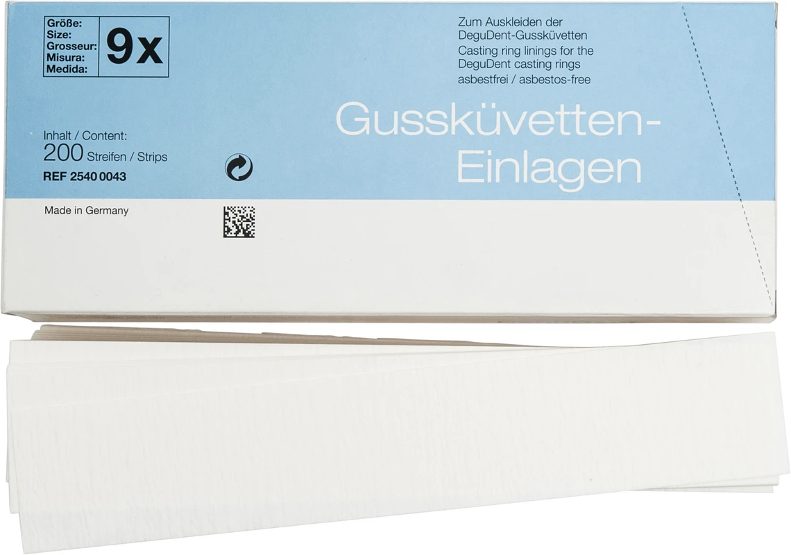 Gussküvetten-Einlagen Packung 200 Stück 9X