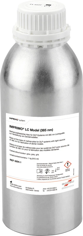 IMPRIMO® LC Model Flasche 1 kg 385 nm, grau