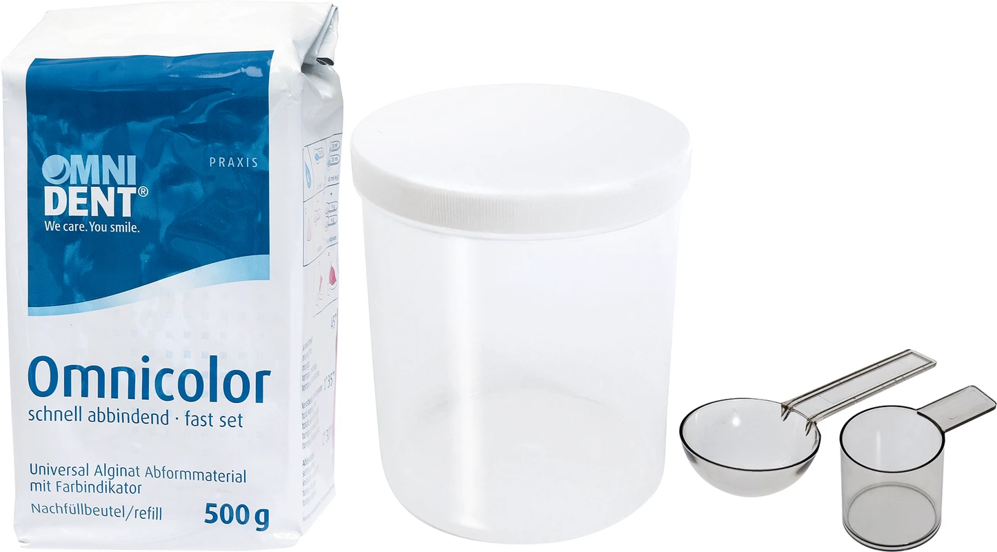 Omnicolor Universal Alginat Beutel 500 g Pfefferminz Omnicolor Universal Alginat OMNIDENT