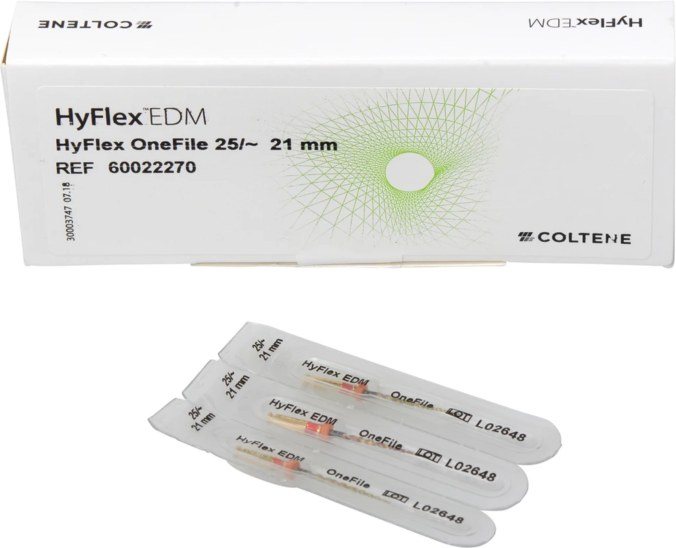 HyFlex™ EDM NiTi-Feilen Packung 3 One Feilen 21 mm ISO 025