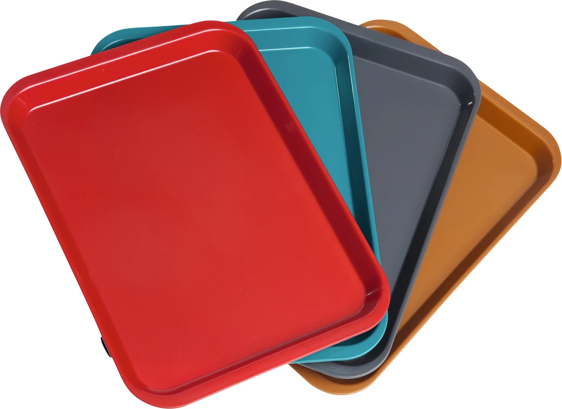B-Lok Tray Stück Tray 34 x 24,5 x 2,2 cm, ohne Einteilung grau