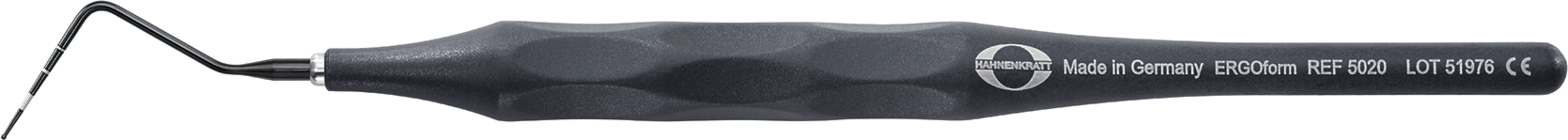BLACK WHO-Sonde Stück mit ERGOform 134° Griff