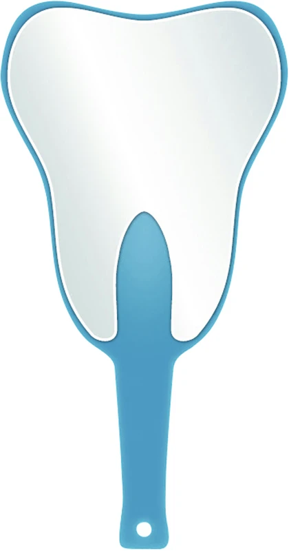 Handspiegel ZAHN Stück blau