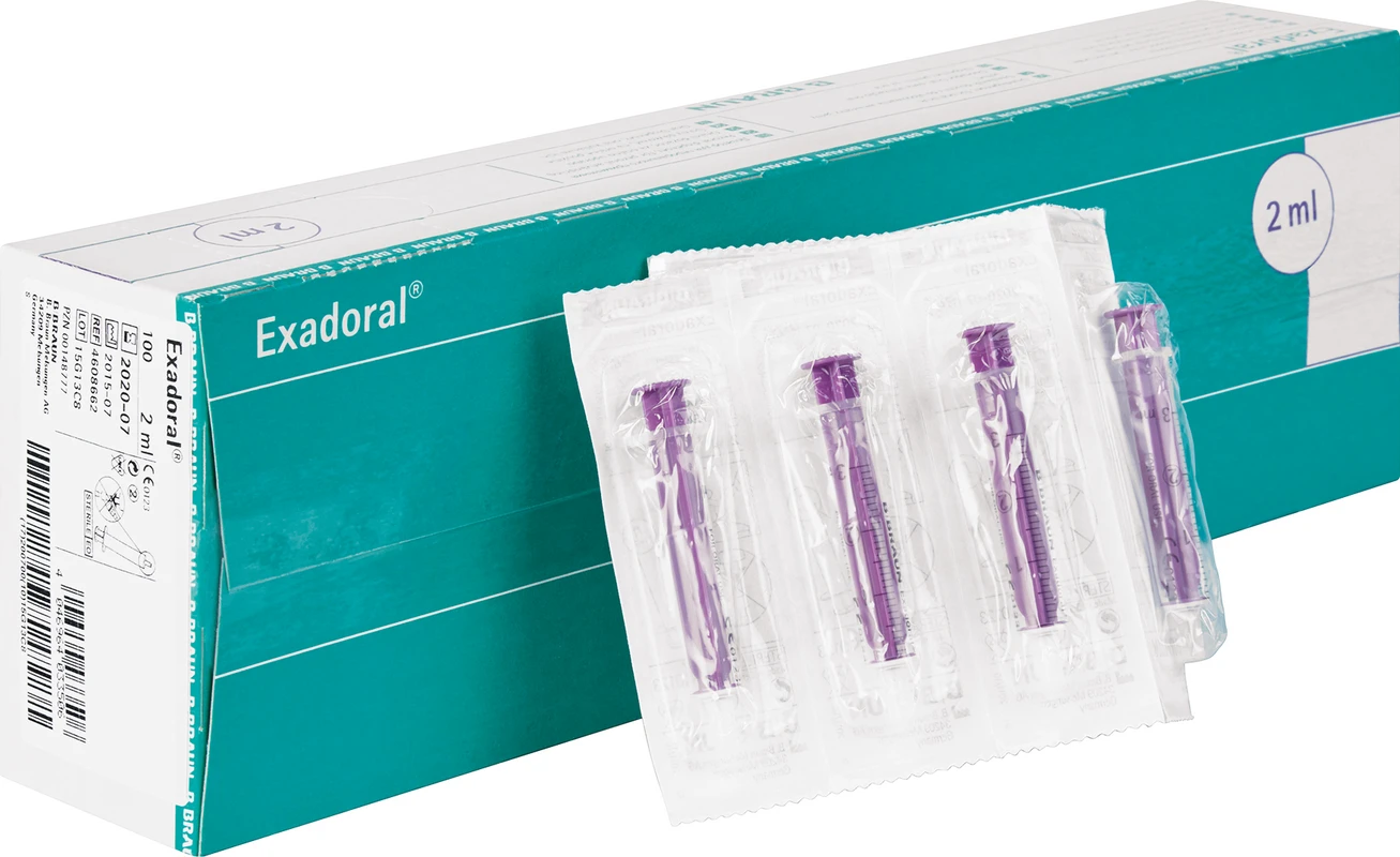 Exadoral® Packung 100 Stück 2 ml, lila