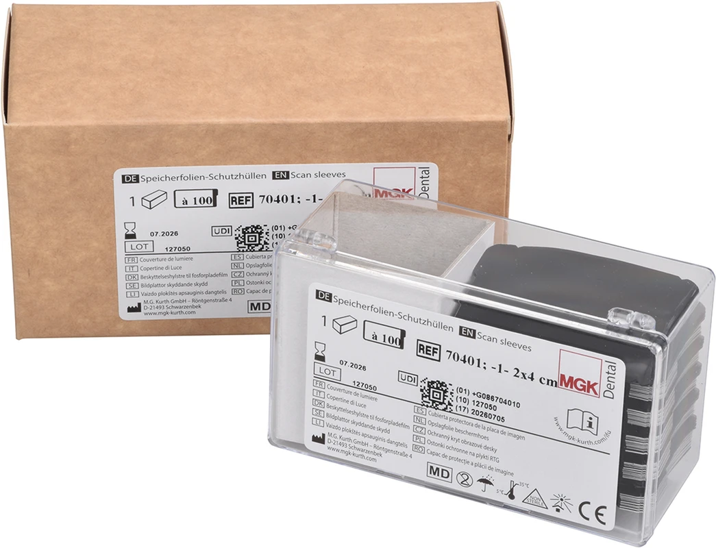 Trend-Line Lichtschutzhüllen Packung 100 Stück Größe 1, 2 x 4 cm