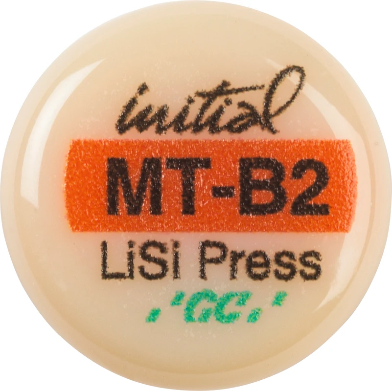 GC Initial™ LiSi Press Packung 5 x 3 g Rohling B2 MT