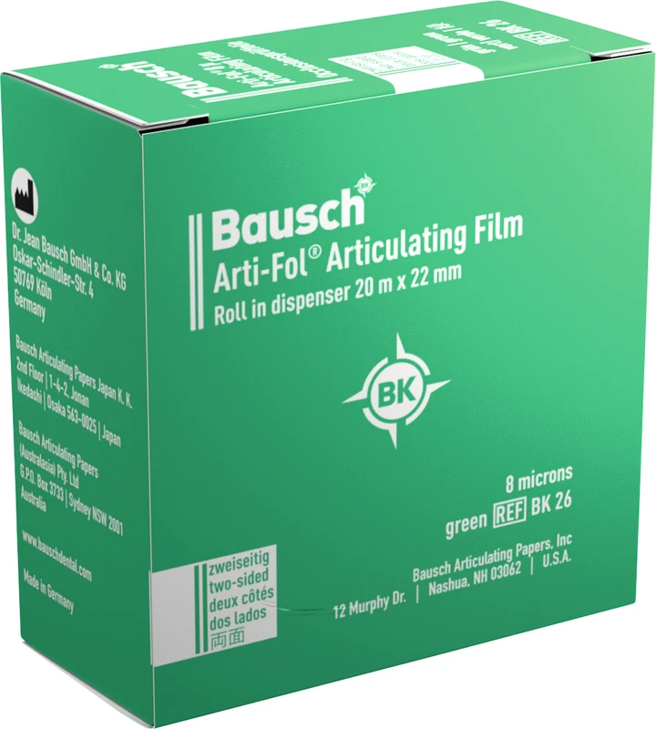 Arti-Fol® 8 µ Spender 20 m zweiseitig, 22 mm breit, grün