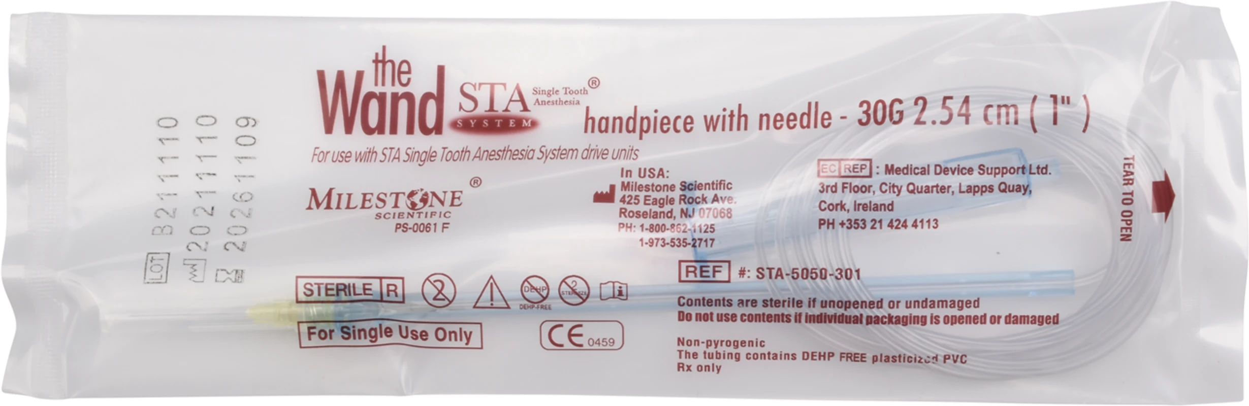 The Wand STA Packung 50 Handstücke, 50 Kanülen braun, 30G 1"