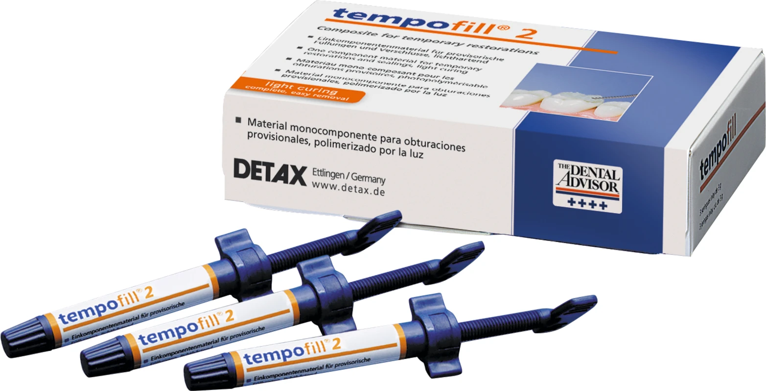 tempofill® 2 Packung 3 x 3 g Spritze hell-opak tempofill® 2 DETAX