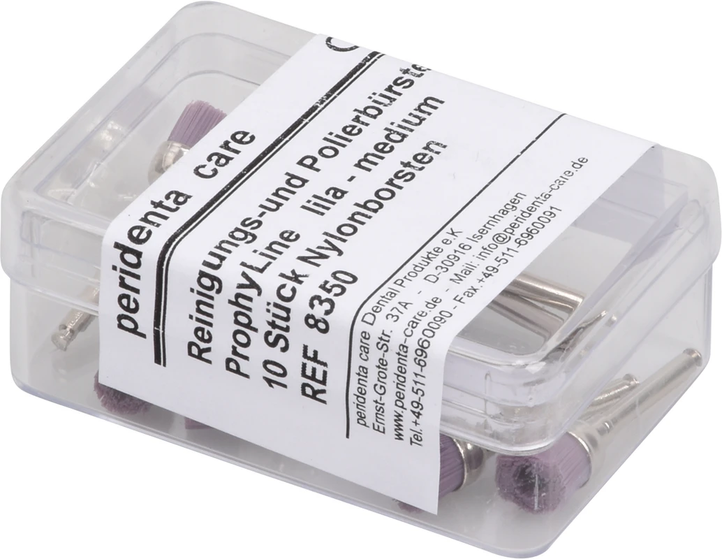ProphyLine Reinigungsbürsten Packung 10 Stück lila, medium