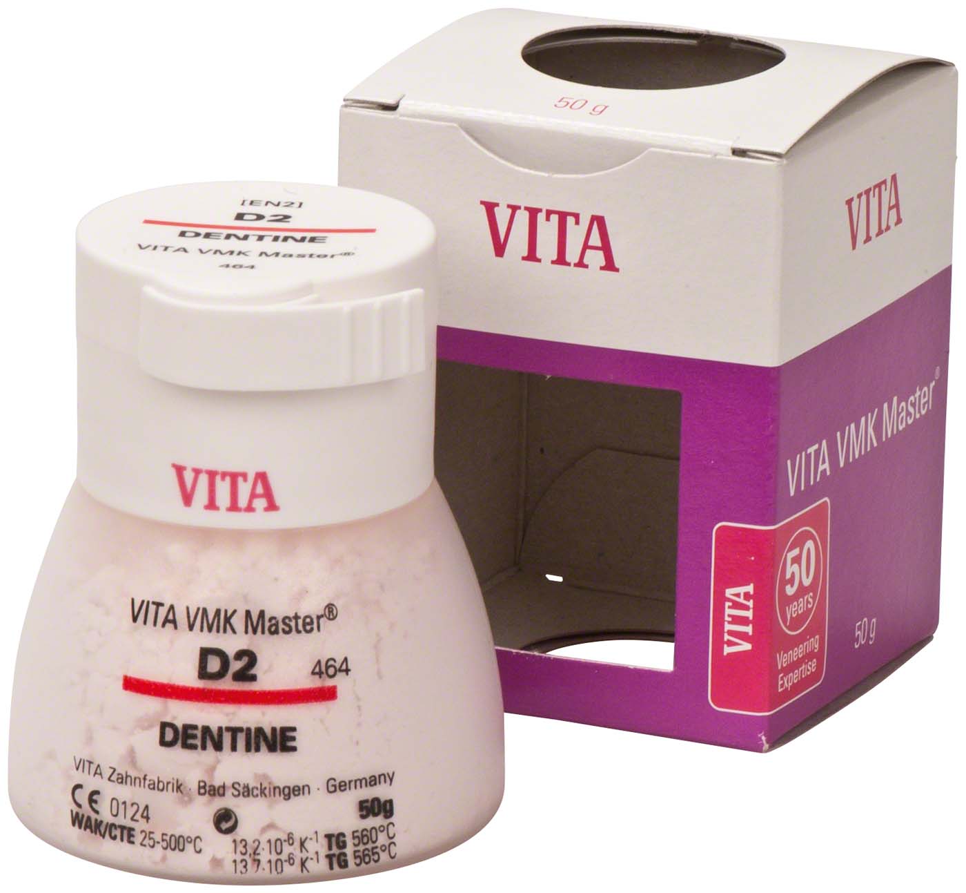 VITA VMK Master® VITA classical A1-D4® Dose 50 g Pulver dentine D2 VITA VMK Master classical A1-D4® VITA