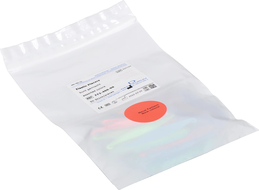 Elastic Placers Packung 50 Stück bunt gemischt