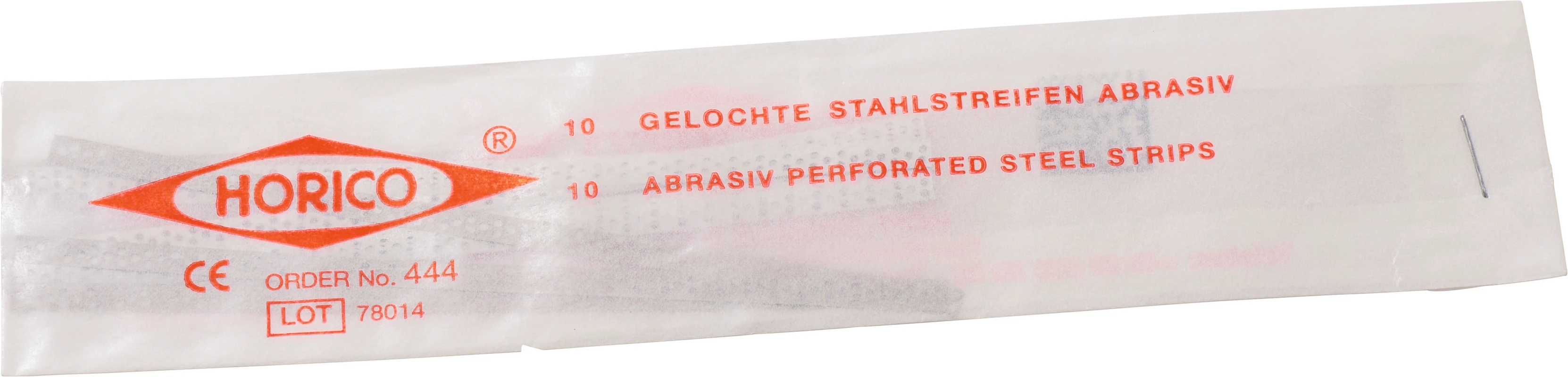 Prophylaxestreifen Packung 10 Stück einseitig, 4 mm breit, Stärke 0,07 mm