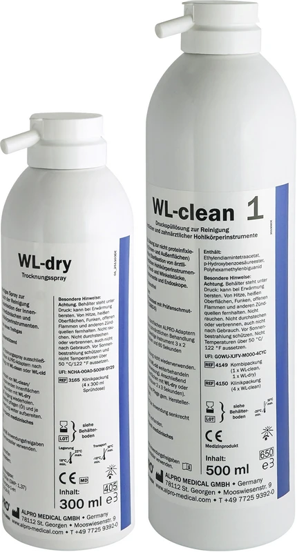 WL-clean Einführungsset 500 ml Sprühdose WL-clean, 300 ml Sprühdose WL-dry