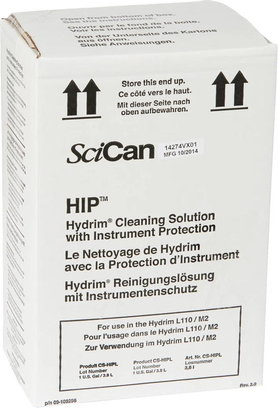 HYDRIM HIP™ Reinigungslösung Packung 2 x 3,8 l Karton, für HYDRIM M2 G4 HYDRIM HIP™ Reinigungslösung SciCan