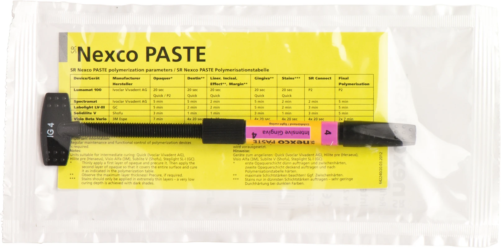 SR Nexco® Spritze 2,5 g Paste intensive gingiva IG4