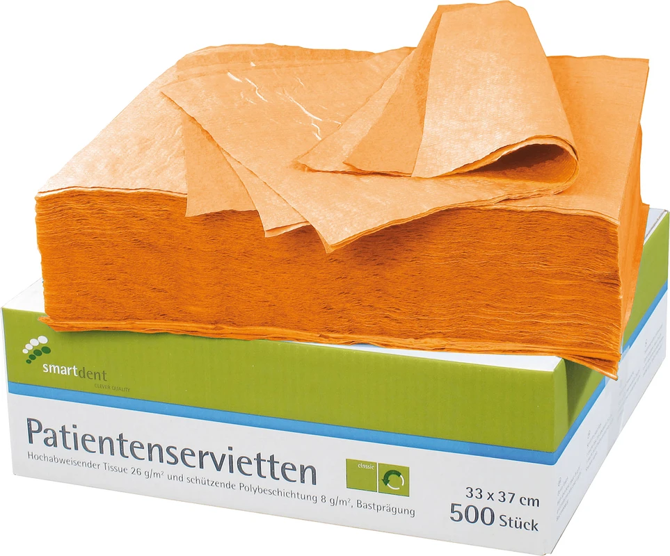 smart Patientenservietten Packung 500 Stück orange