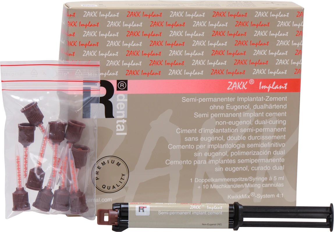ZAKK ® Implant Packung 5 ml inklusive 10 Mischkanülen MPN 2