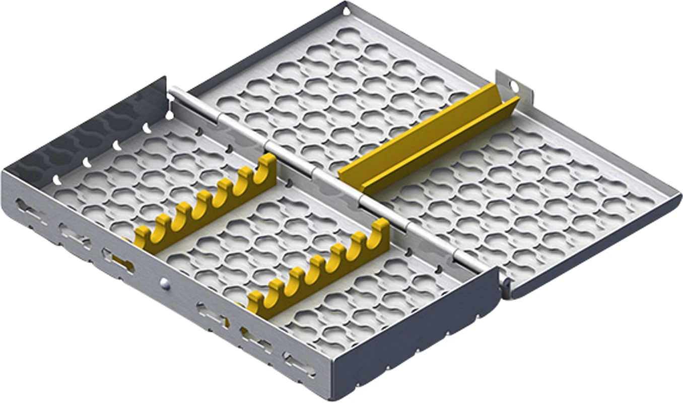 Galaxy Kassette Flat Stück für 7 Instrumente, 18 x 9, gelb