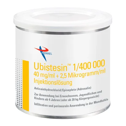Ubistesin™  Dose 50 Stück Kappe orange, 1:400.000