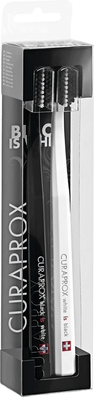 CURAPROX black is white Packung 2 Zahnbürsten