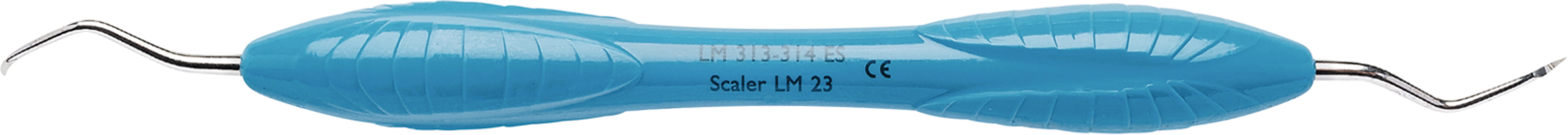 LM Scaler M23 Stück Figur 23, für Seitenzähne, blau, LM-ErgoSense® Griff