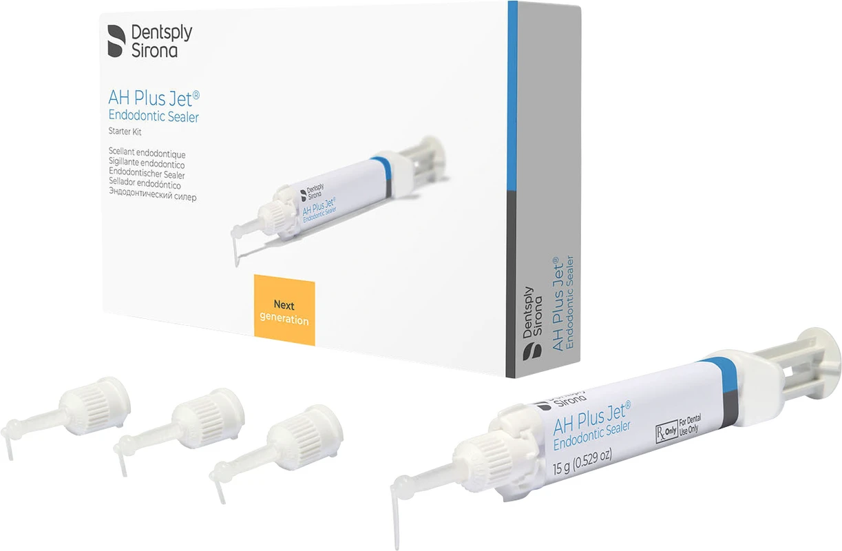 AH Plus Jet™ Starter Kit 15 g Automix Spritze, 20 Mixing Tips