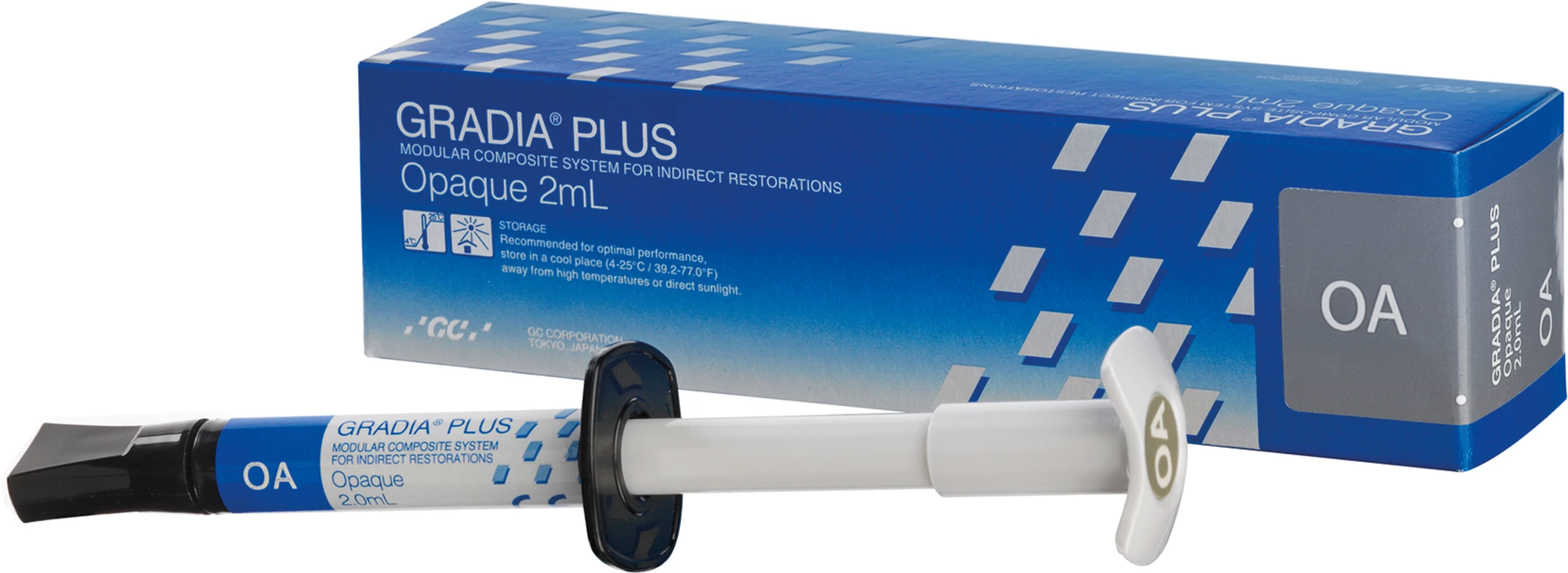 GC GRADIA® PLUS Spritze 2 ml Paste Opaker OA