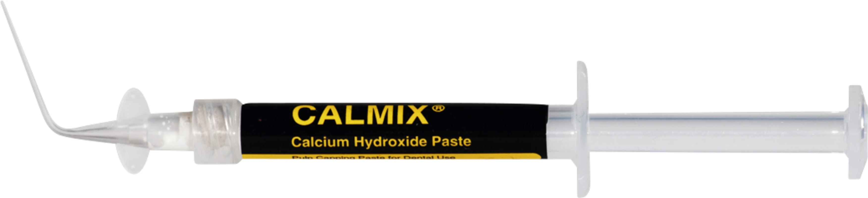 CALMIX® Calciumhydroxidpaste Packung 1,5 ml Applikationsspritze, 5 Kanülen CALMIX® Calciumhydroxidpaste Esteve