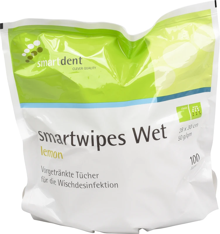 smartwipes Wet Beutel 100 Stück lemon, 28 x 30 cm