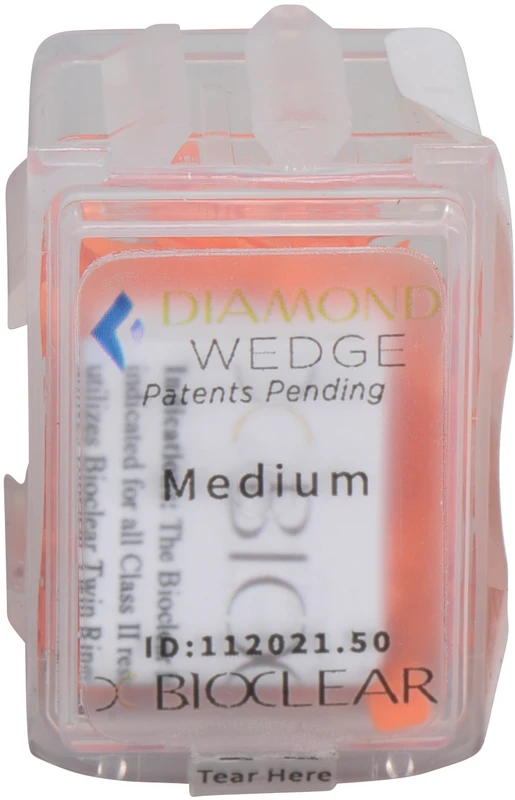Bioclear Diamond Wedges Packung 50 Stück medium, orange